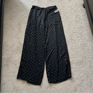 Eight Sixty Black and Gold Wide Leg Pants